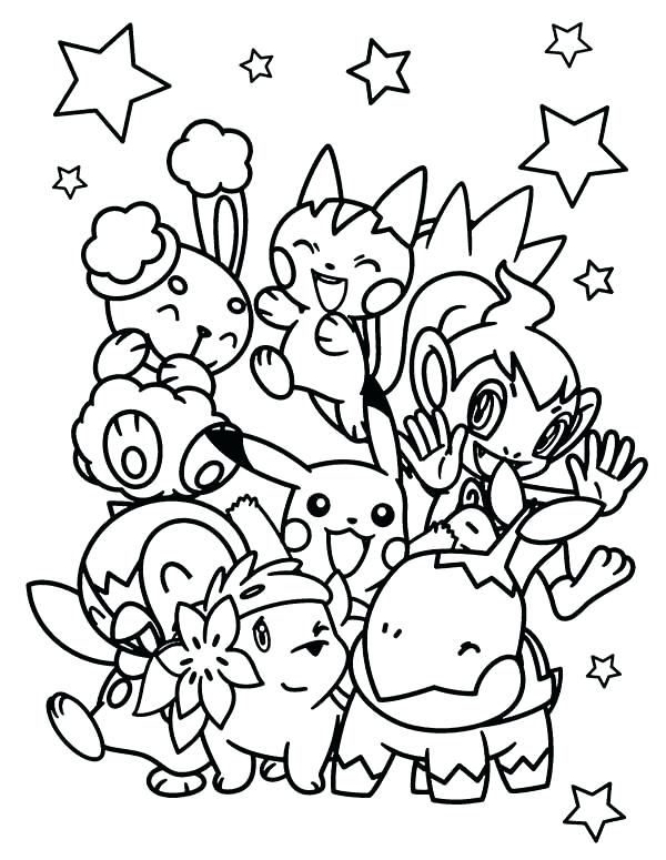 600x775 Pokemon Characters Coloring Pages Slavyanskiy Club