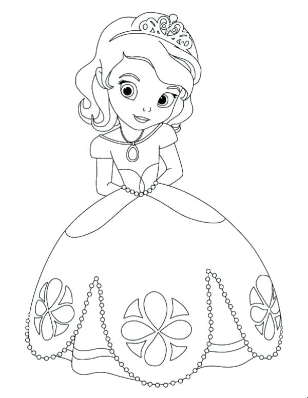 600x776 Baby Disney Princess Coloring Pages Book Also New In Free