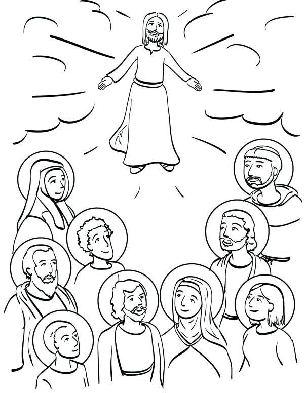 600x776 All Saints Day Coloring Pages Printable Coloring Page All Saints