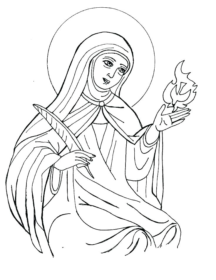 735x954 All Saints Day Coloring