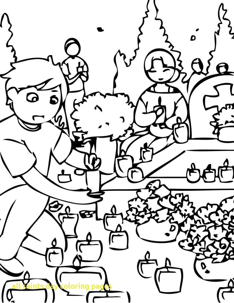 791x1024 All Saints Day Coloring Pages Printable