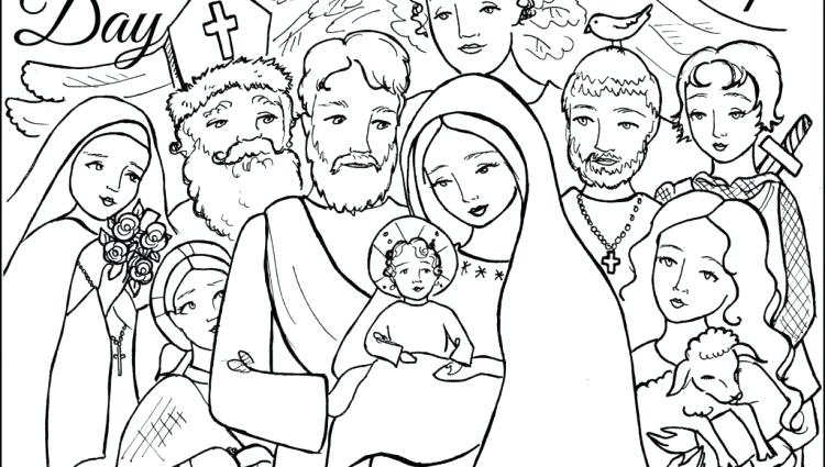 750x425 All Souls Day Coloring Pages Coloring Page All Saints Day Holidays