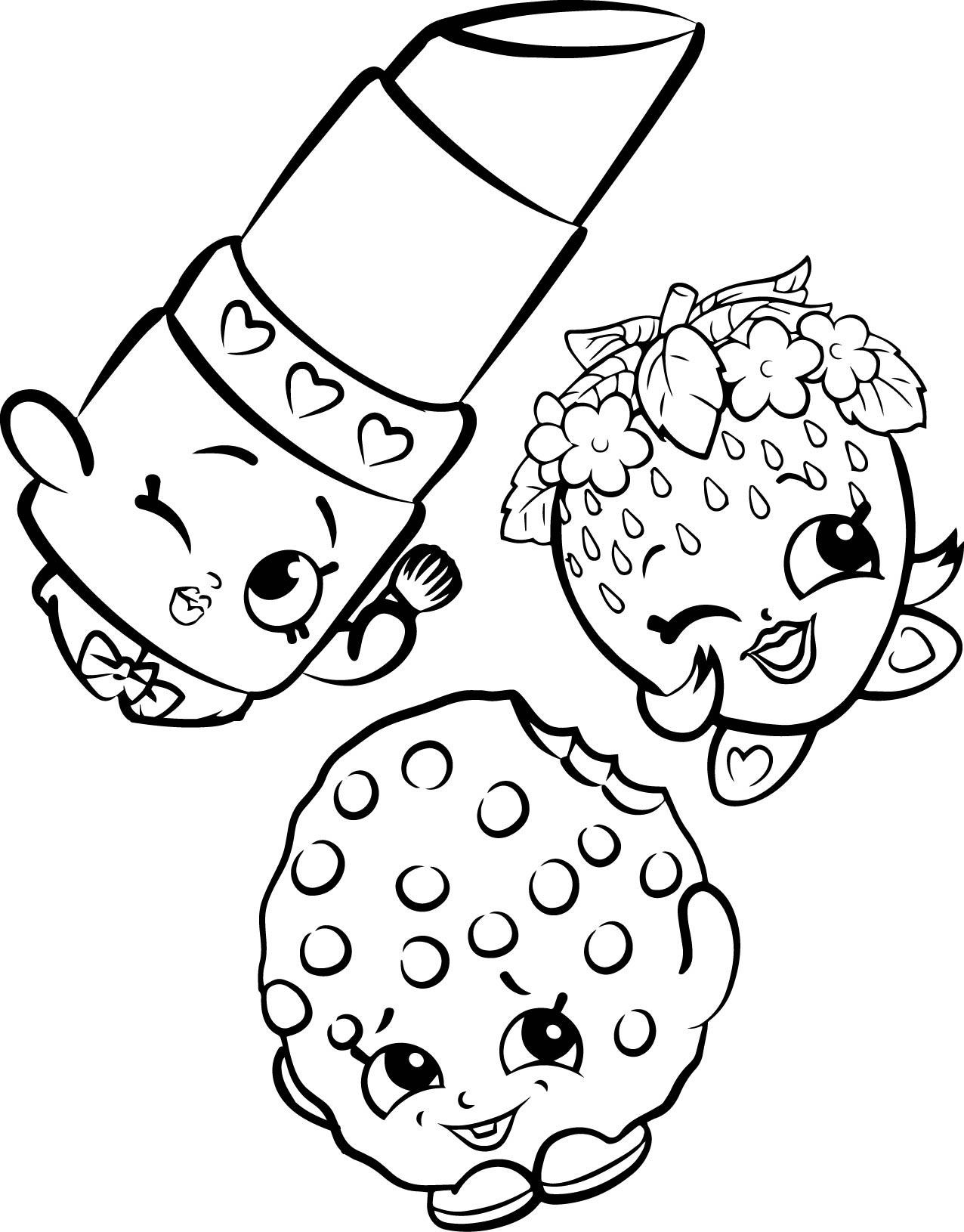 1276x1630 Free All Shopkins Coloring Pages Printable