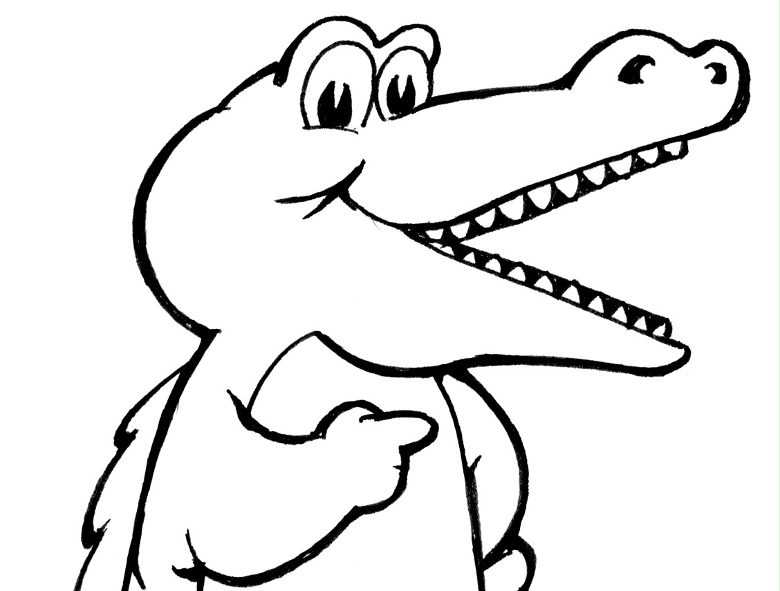 1128x855 Alligator Coloring Pages Click The Cute American And Baby