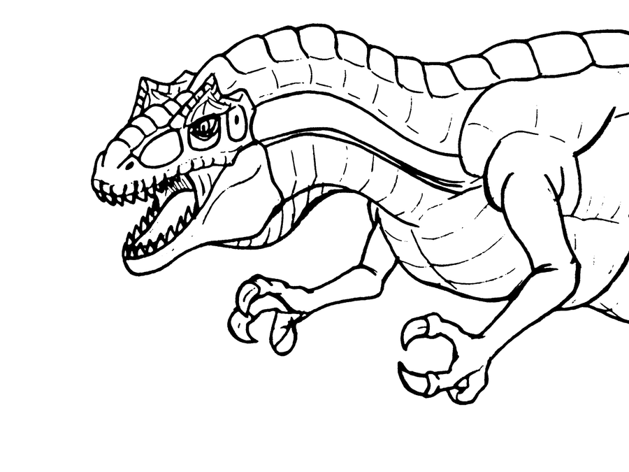 900x675 Allosaurus Coloring Pages