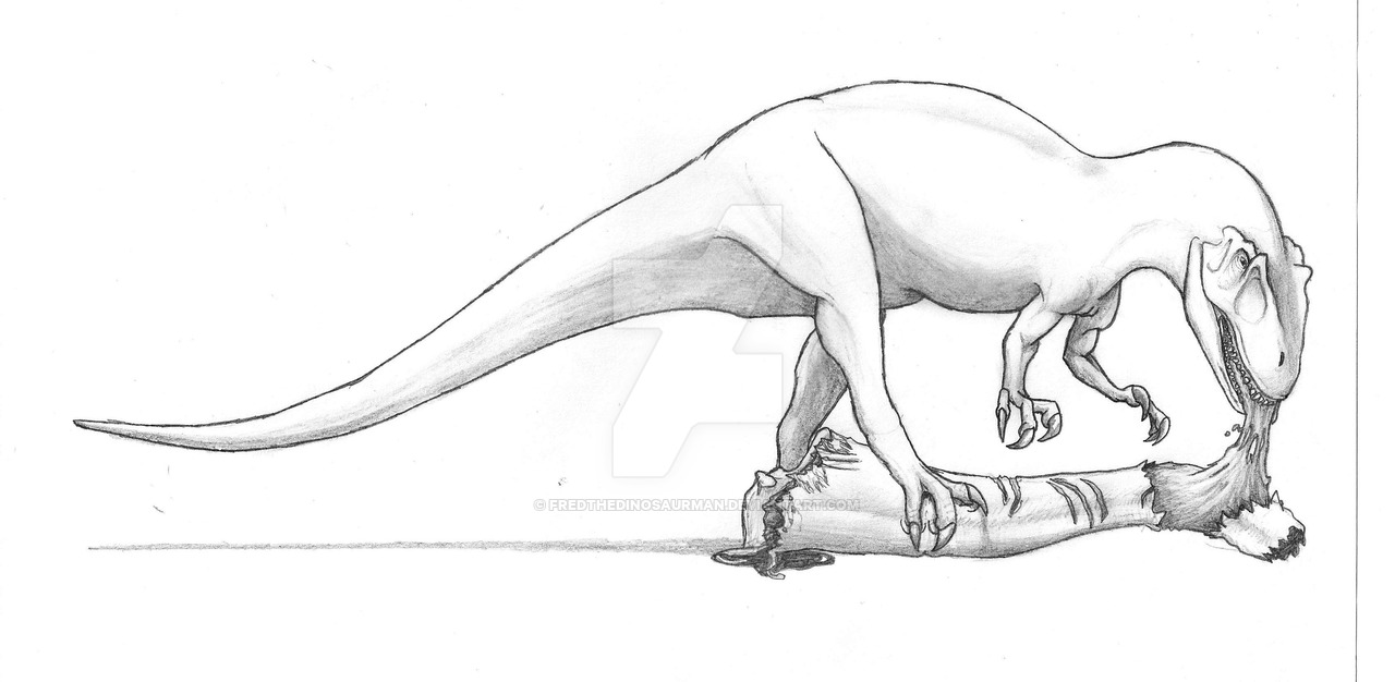 1280x626 Drawn Dinosaur Allosaurus