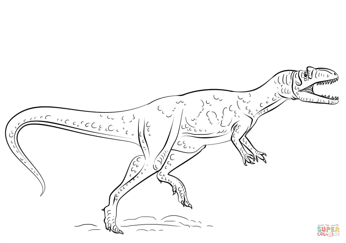 1186x833 Allosaurus Dinosaur Coloring Page Free Printable Coloring Pages