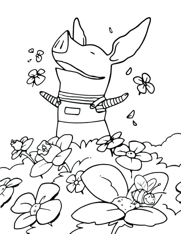 596x770 Olivia Coloring Pages Pig Super Hero Form Alpha Pig In Coloring