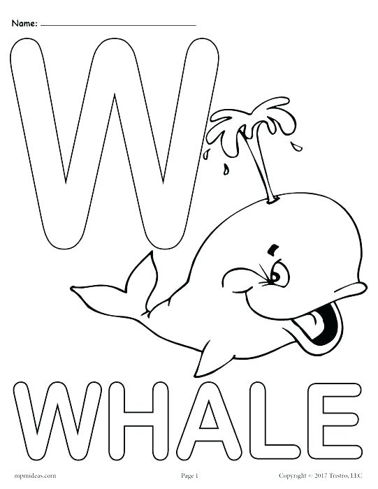 541x700 Letter Printable Coloring Pages Plus W Coloring Page Alphabet