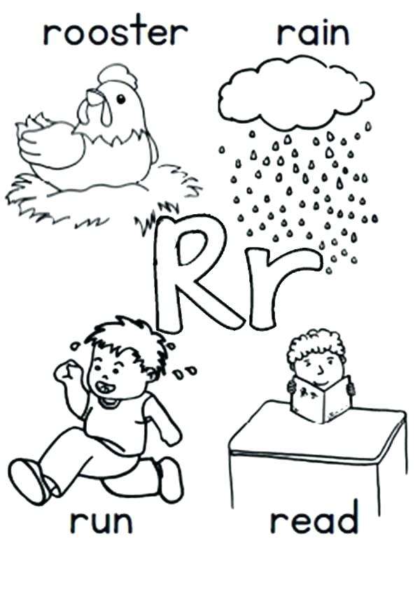 600x856 The Letter A Coloring Pages Letter R Coloring Pages The Letter R