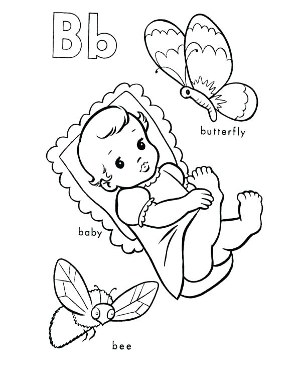 600x734 Alphabet Coloring Pages Pdf Letter B Coloring Page Learning Letter