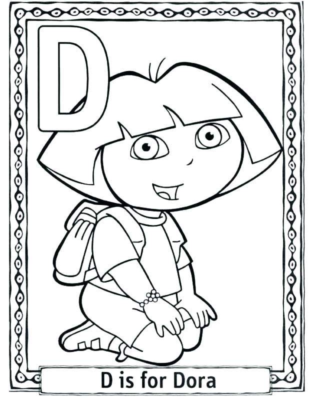 618x798 Dora Color Sheets Free Coloring Pages D For Cartoon Printable