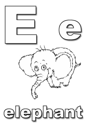 360x504 E Elephant Alphabet Coloring Pagesfree Coloring Pages For Kids