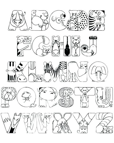 480x600 Alphabet Coloring Pages For Toddlers Alphabet Coloring Books