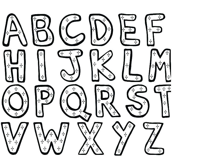 846x660 A To Z Alphabet Coloring Pages Alphabet Coloring Pages A Z