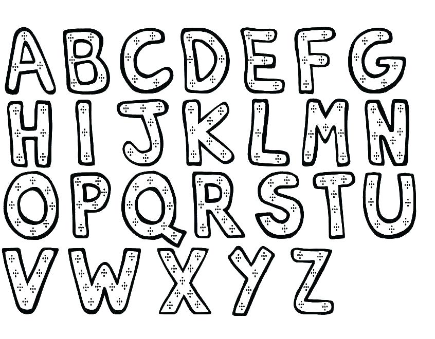 846x660 Free Alphabet Coloring Pages Coloring Alphabets Letters Coloring