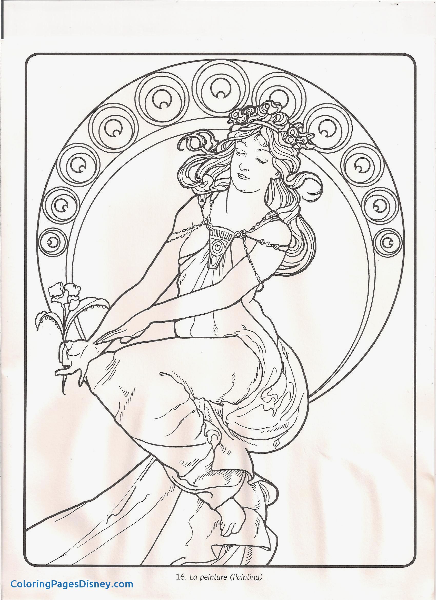 1700x2338 Primrose Coloring Pages Unique Alphonse Mucha Coloring Pages
