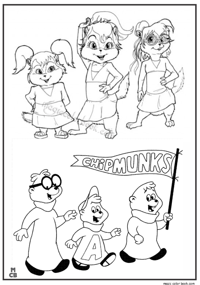 685x975 Alvin And Chipmunks Coloring Pages
