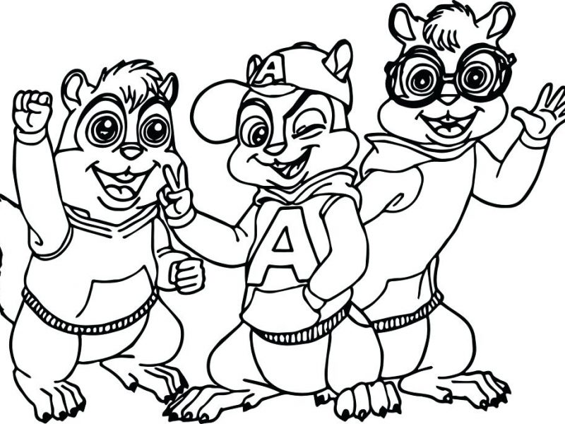 800x600 Alvin And The Chipmunks Coloring Pages Awesome And The Chipmunks