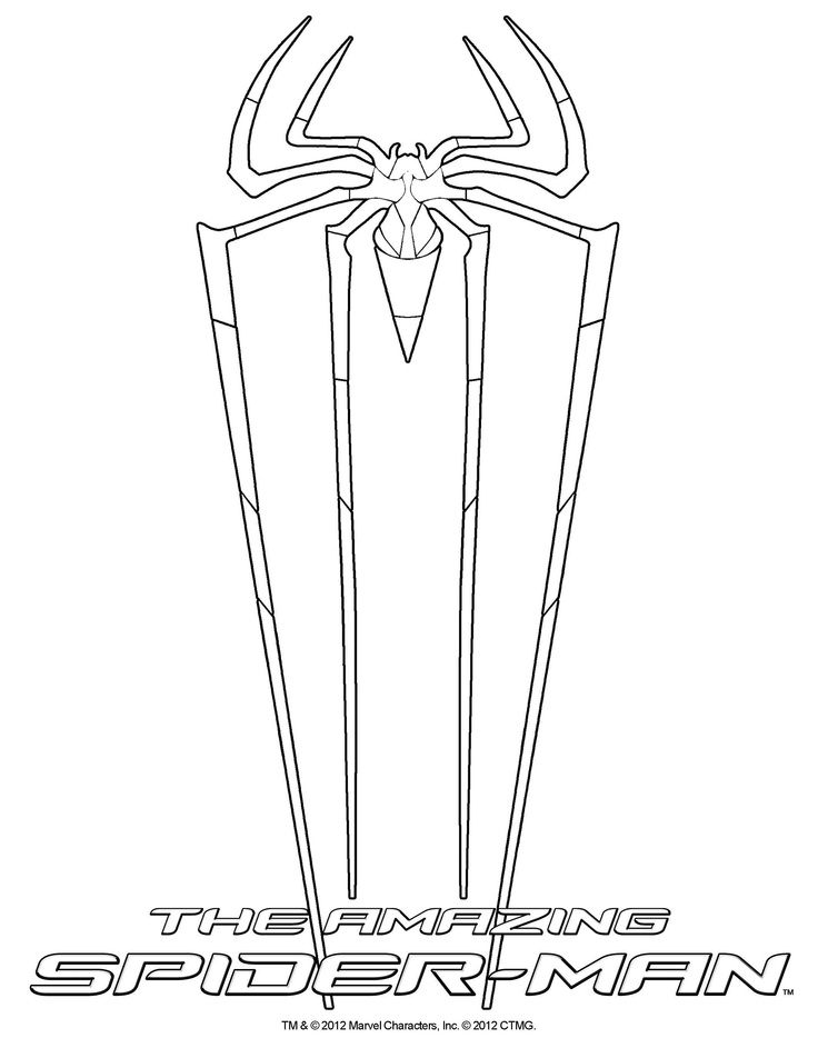 736x952 Amazing Spiderman Coloring Pages The Amazing Spider Man Coloring