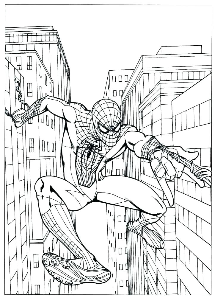 750x1000 Interesting Coloring Page Spider Spider Man Coloring Pages