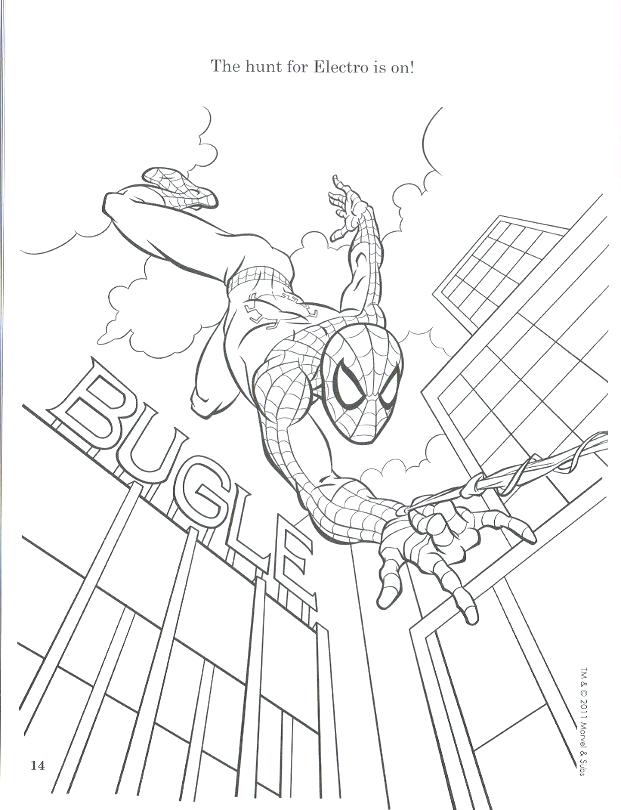 621x810 The Amazing Spider Man Coloring Pages Free Online Printable