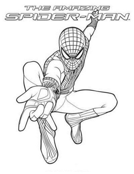 450x583 The Amazing Spider Man Coloring Sheets Amazing Spider Man