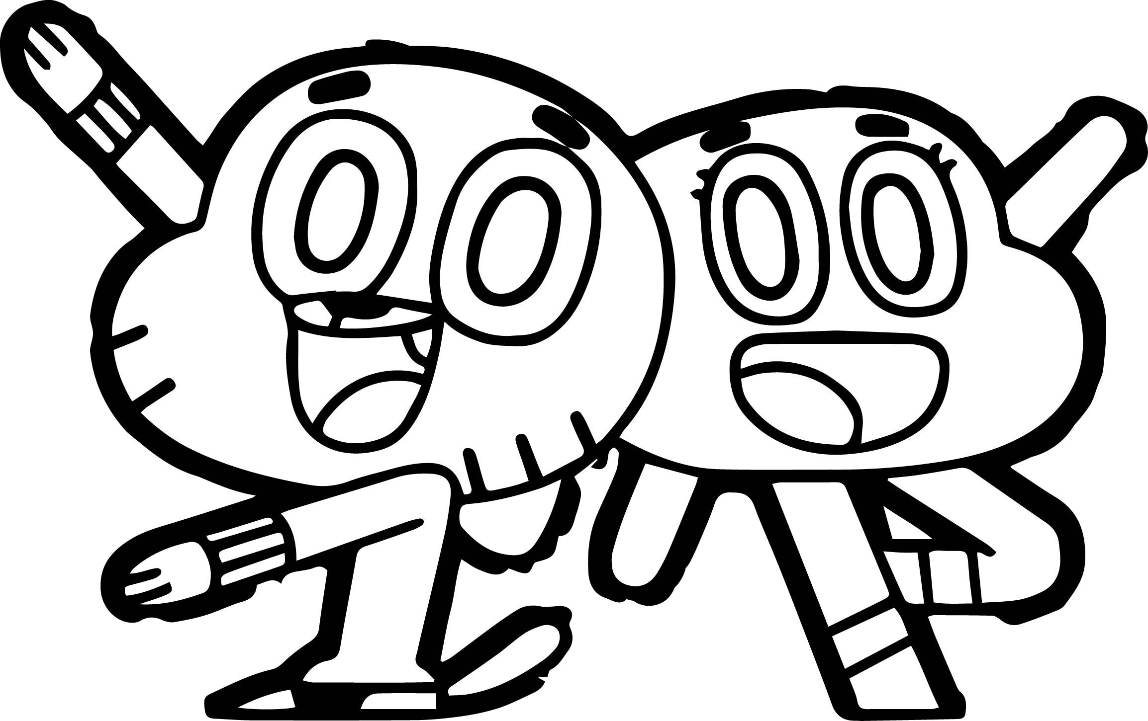 2308x1451 Last Chance Gumball Coloring Pages Amazing Wor