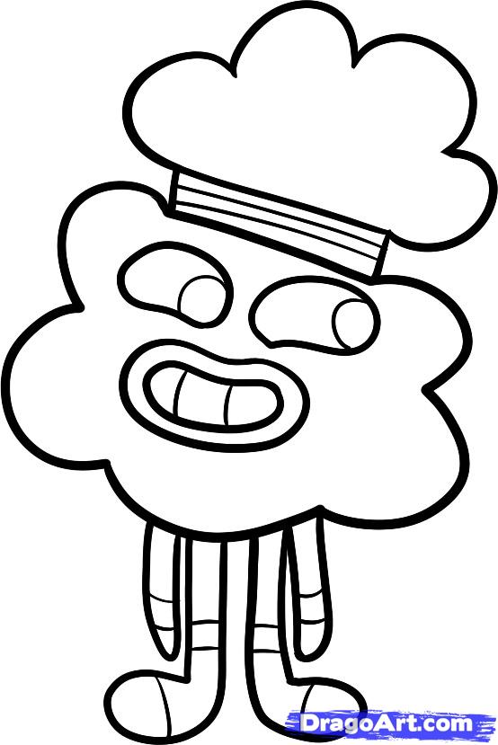 554x829 Tobias Amazing World Of Gumball Coloring Pages