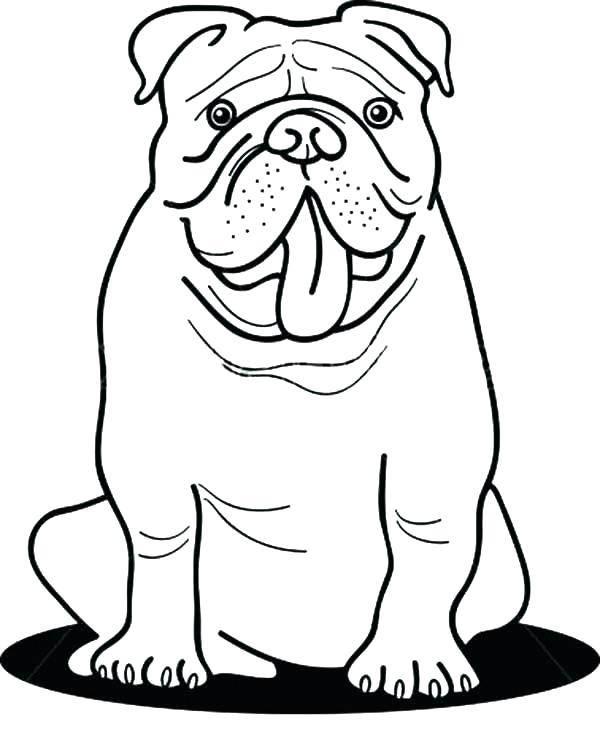 600x746 Bulldog Coloring Page S Bulldog Coloring Pages