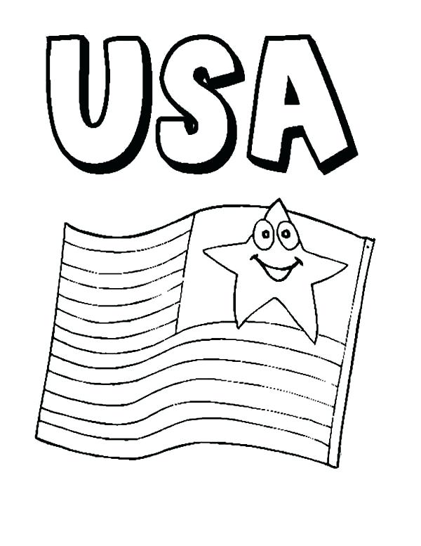 600x777 Flag On Independence Day Coloring Page Download Print South