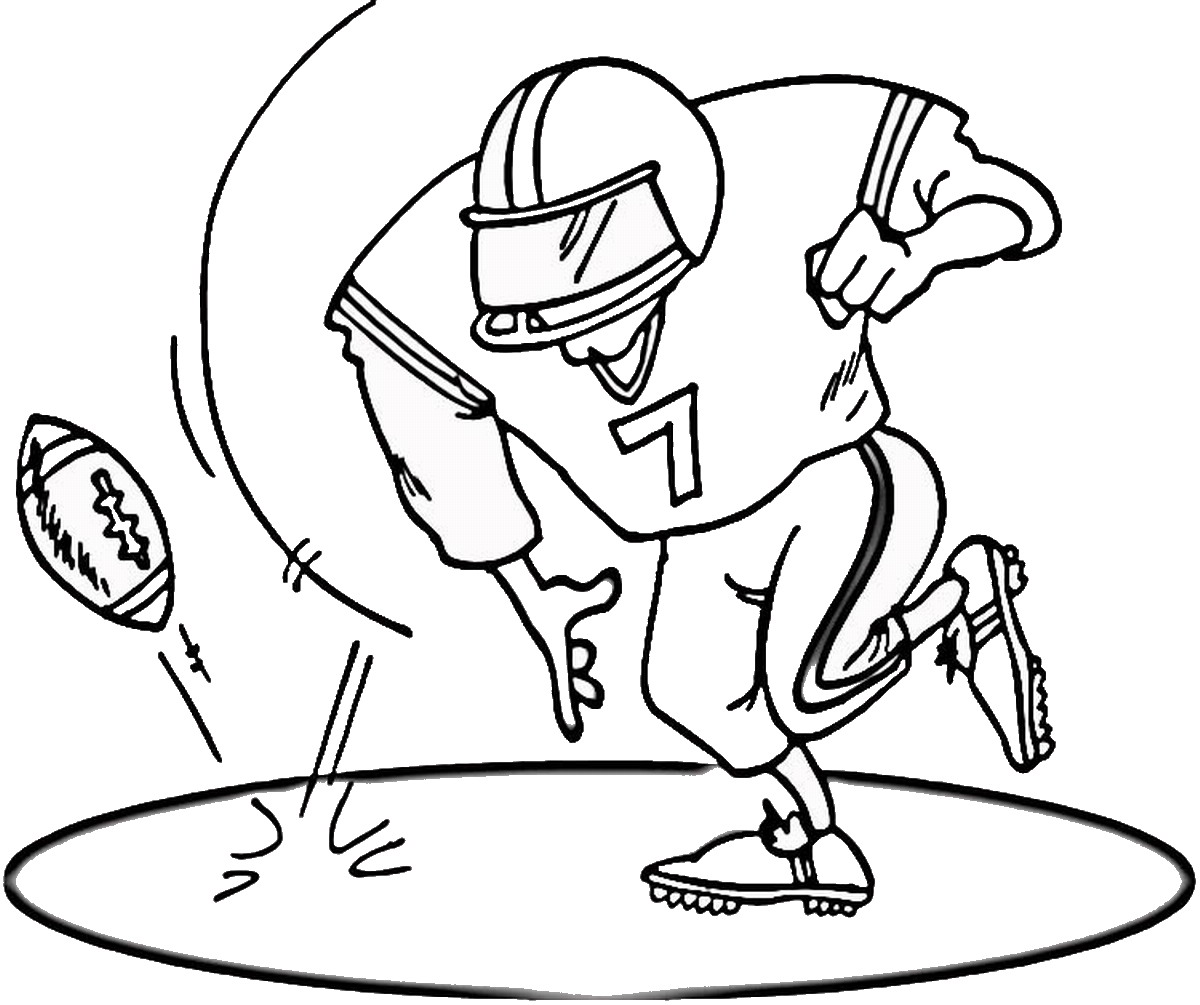 1200x1005 Football Coloring Pages