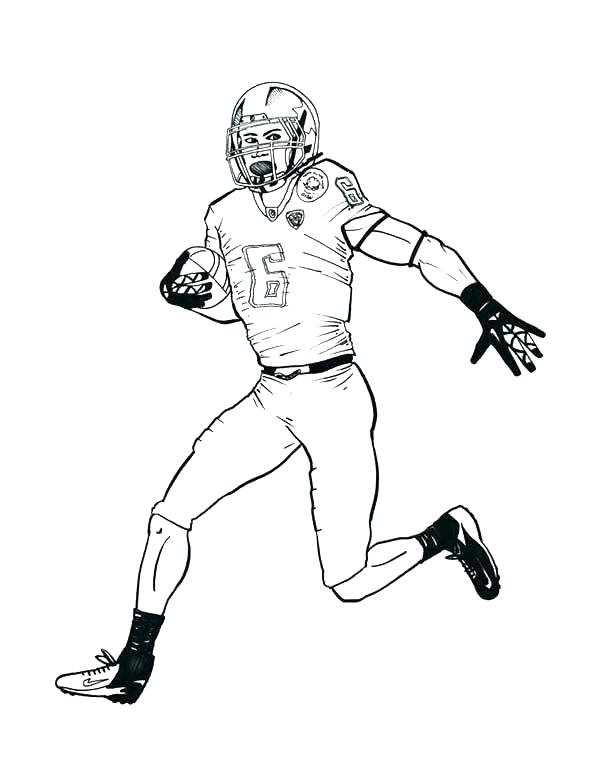 600x776 Football Player Coloring Sheet Boy Playing Football Coloring Page