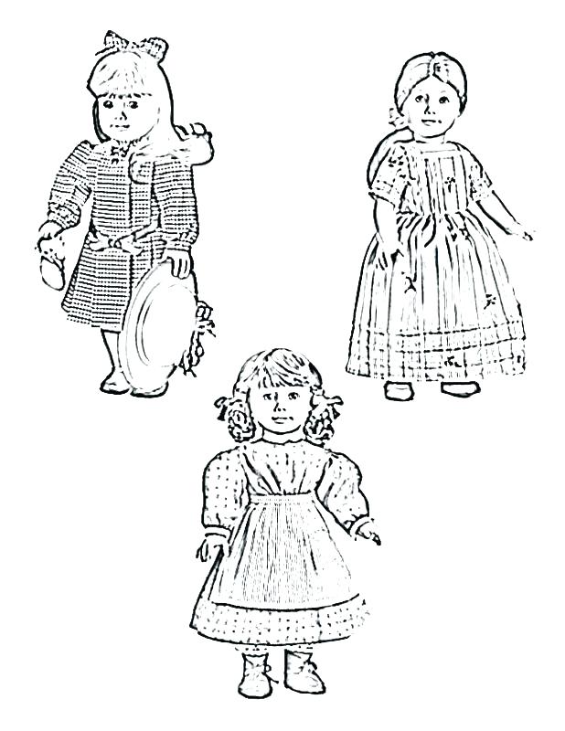 618x800 American Girl Coloring Pages To Print Girl Doll Coloring Book Girl