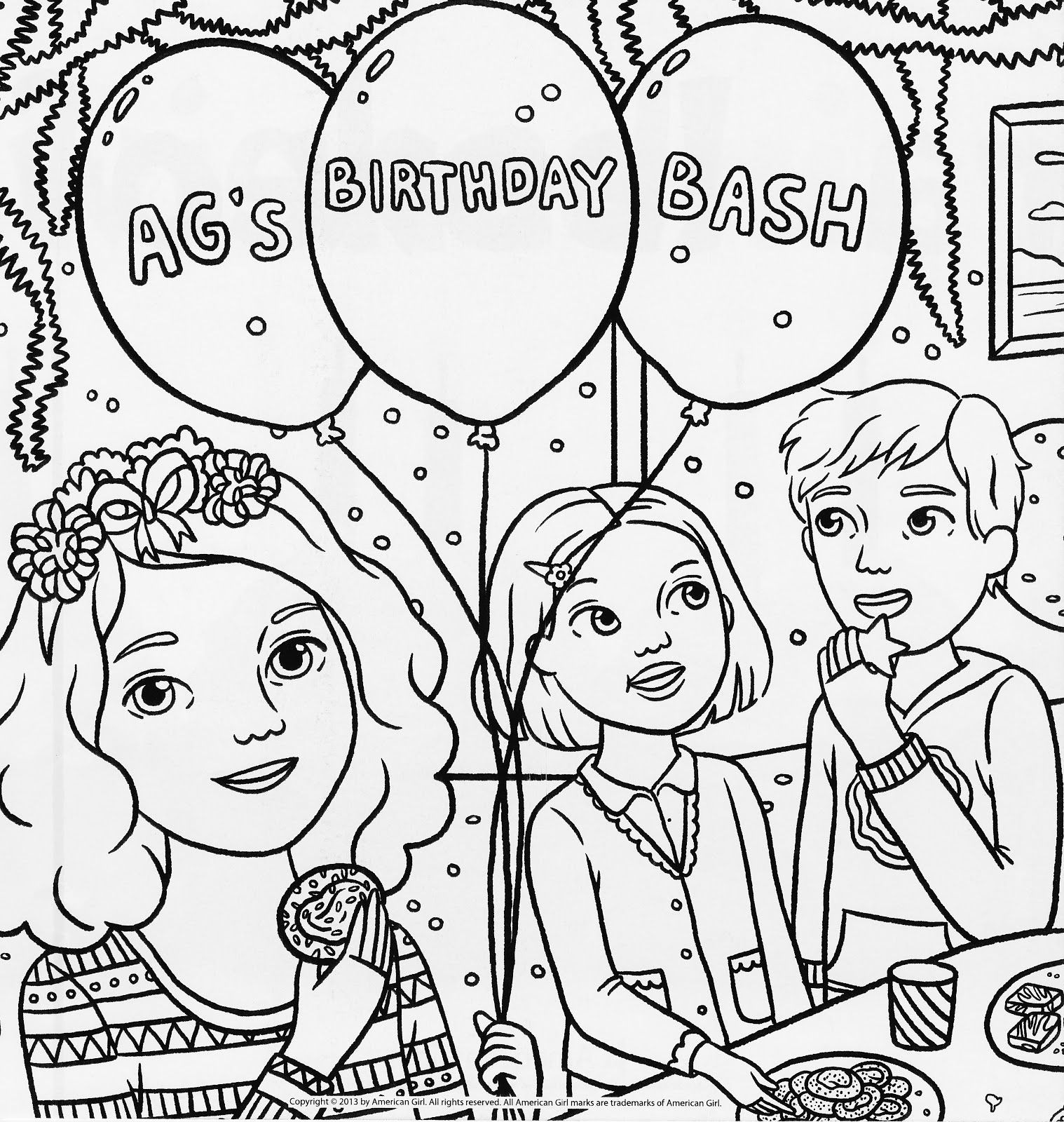 1518x1600 Marvelous American Girl Doll Coloring Pages To Print