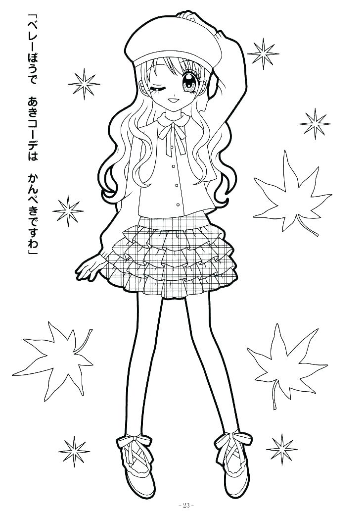 736x1040 American Girl Coloring Pages