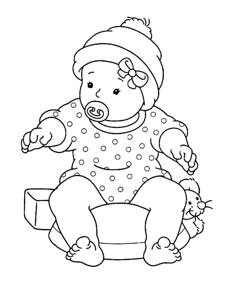789x960 American Girl Coloring Page Girl Coloring Pages Free Baby Girl
