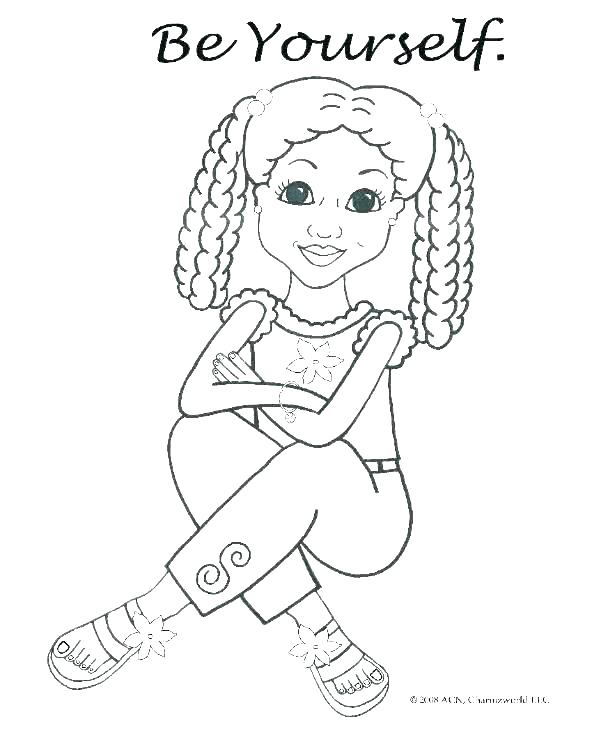 592x739 American Girl Doll Coloring Page Free Coloring Pages Girl American
