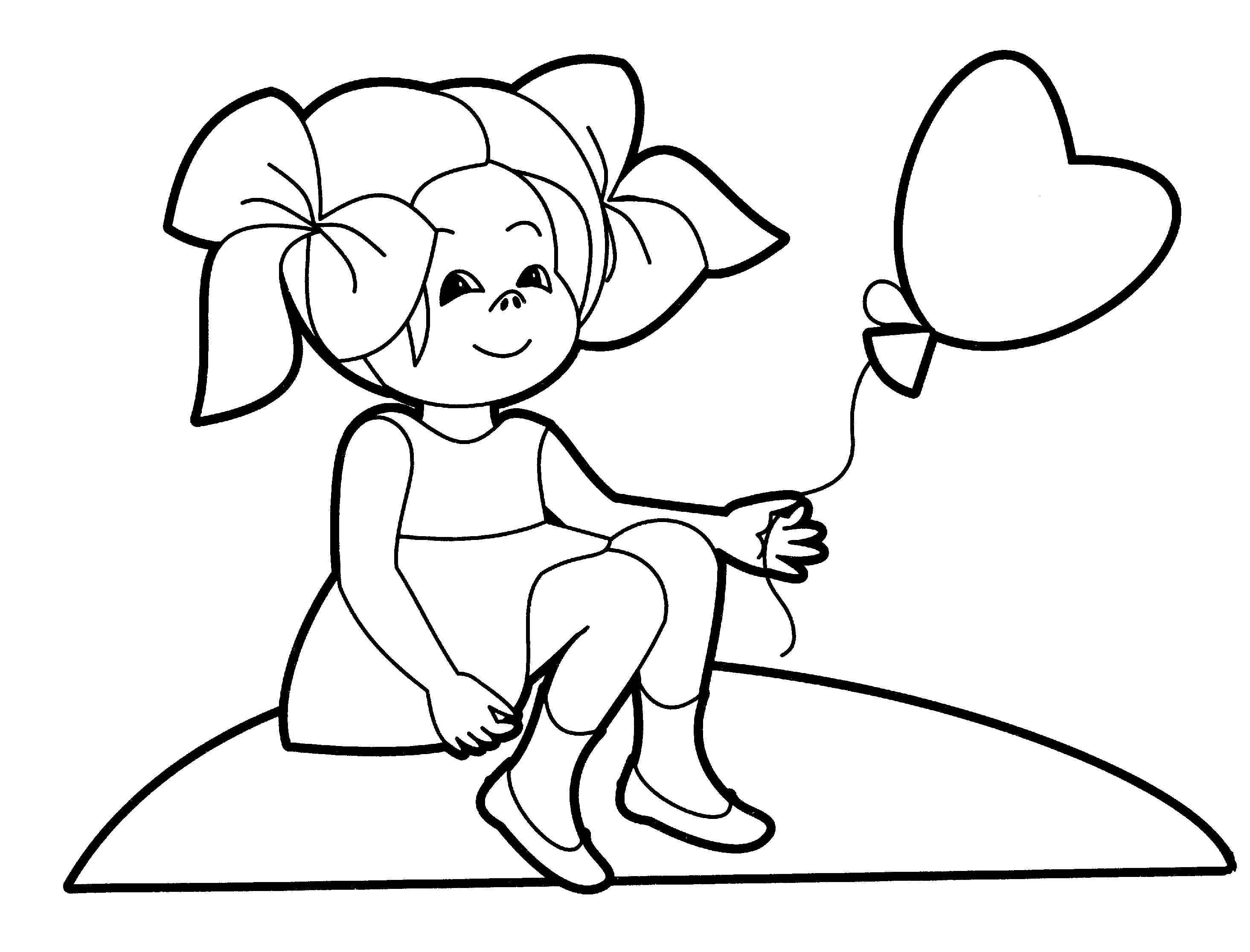 2930x2232 Little Girl Coloring Page Baby Girl Coloring Pages And Puppy