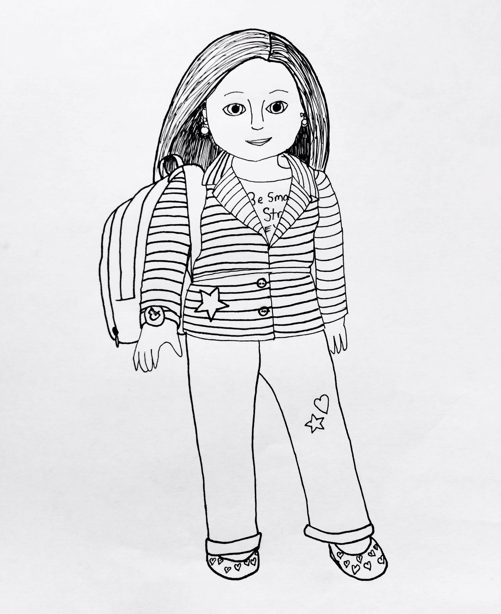 1672x2048 Top From American Girl Coloring Pages On With Hd Resolution