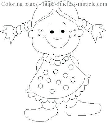 347x400 American Girl Coloring Pages