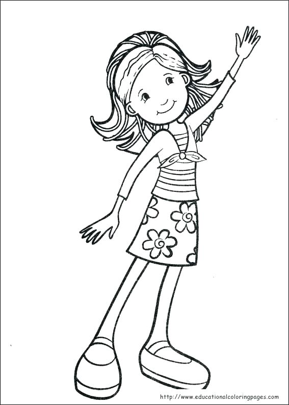 567x794 American Girl Coloring Pages Girl Coloring Pages Free Prettiest