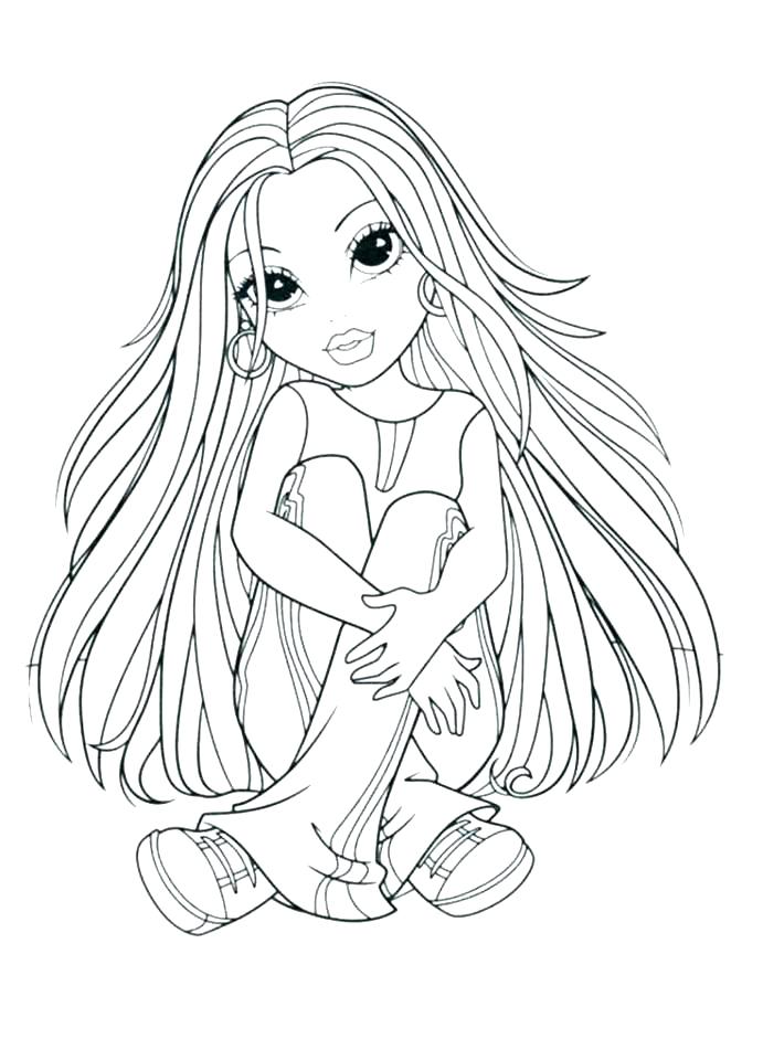 691x960 American Girl Coloring Page Person Coloring Pages With Picture