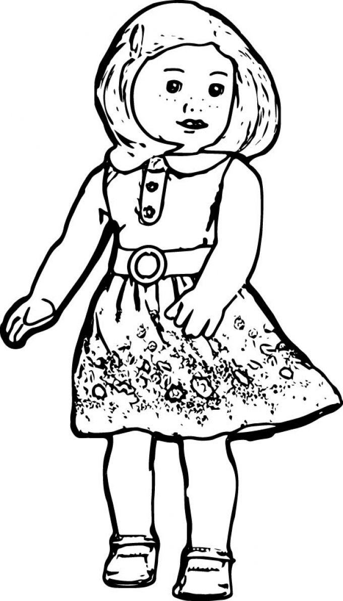 680x1191 Outstanding American Girl Doll Coloring Page Model
