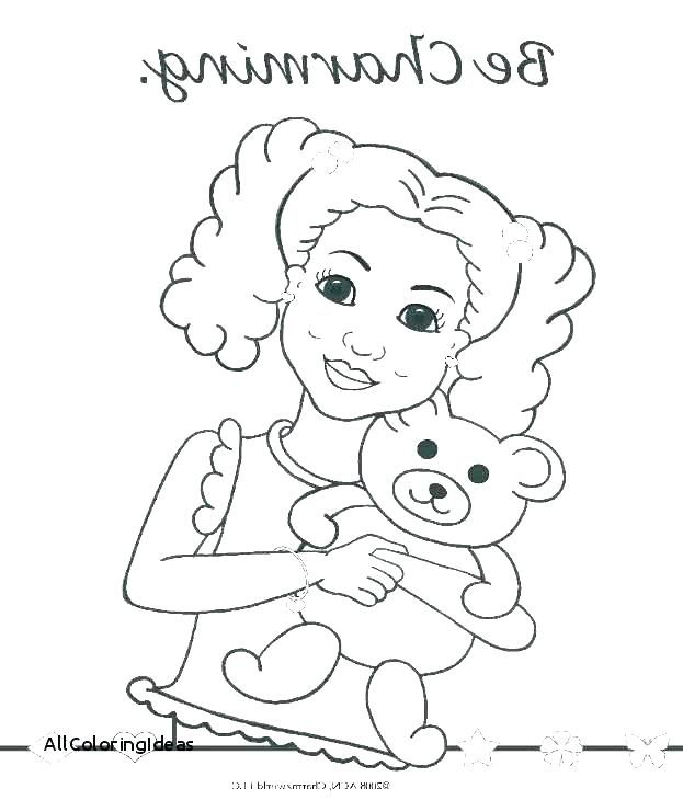 623x730 American Girl Doll Coloring Sheets