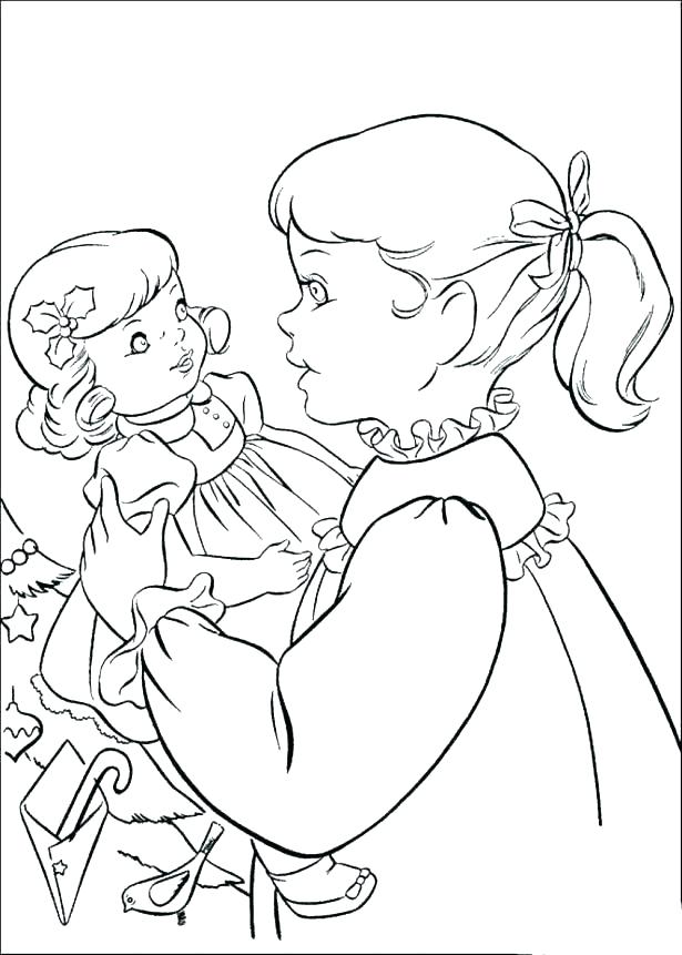 615x861 American Girl Doll Coloring Pages To Print Doll Coloring Pages