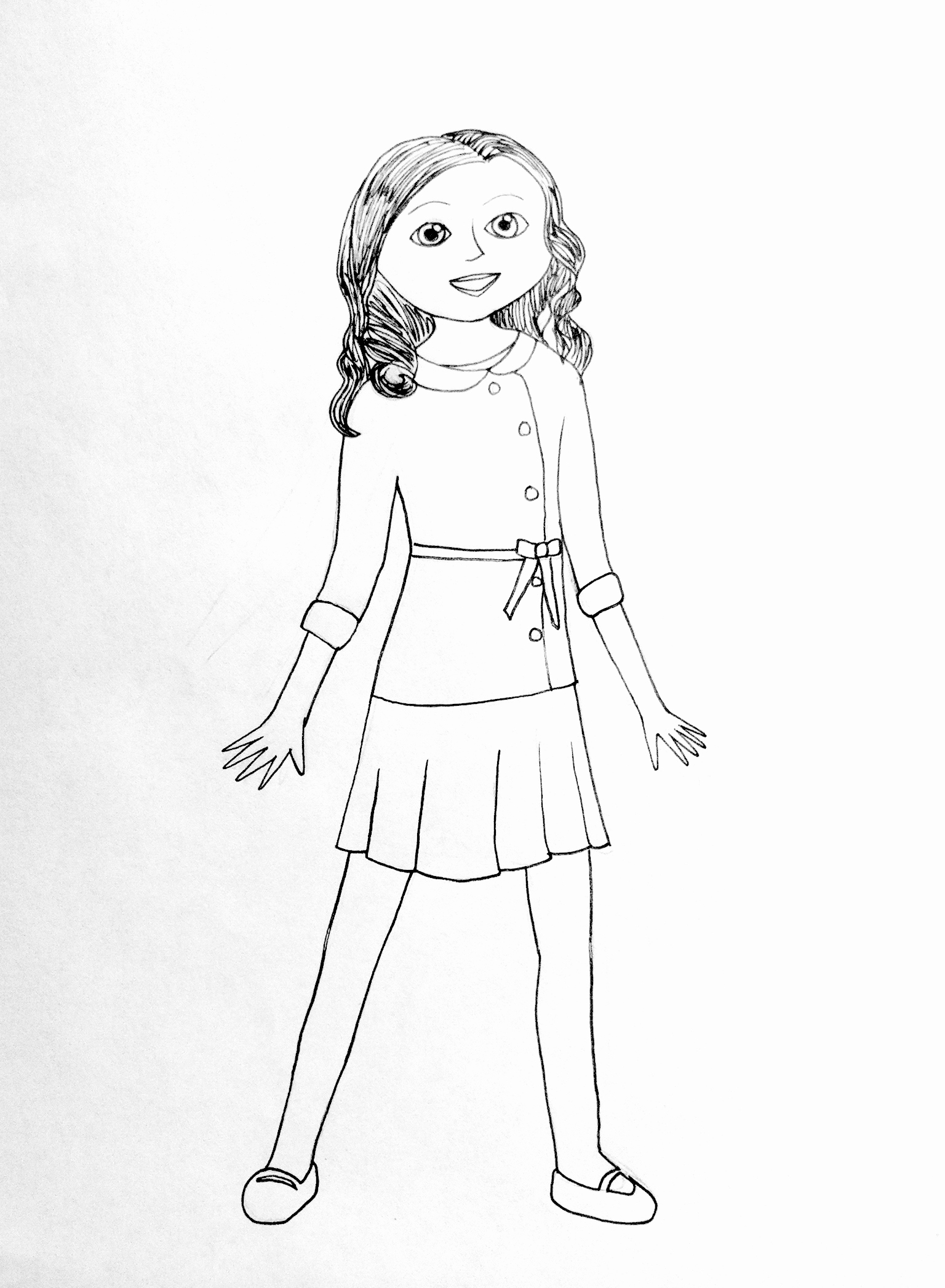 1536x2095 American Girl Doll Coloring Pages American Girl Doll Coloring