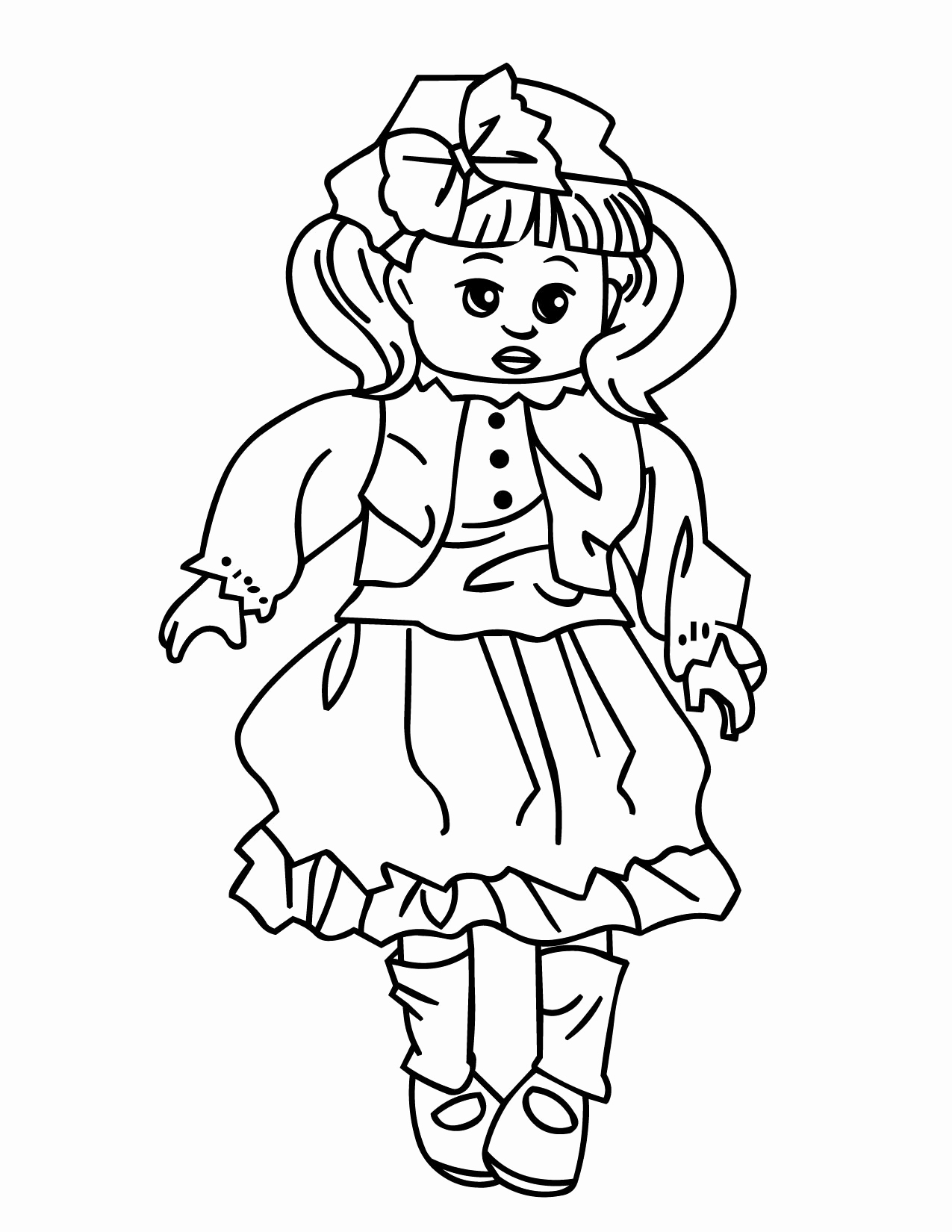 1275x1650 American Girl Doll Coloring Pages Luxury Doll Coloring Pages
