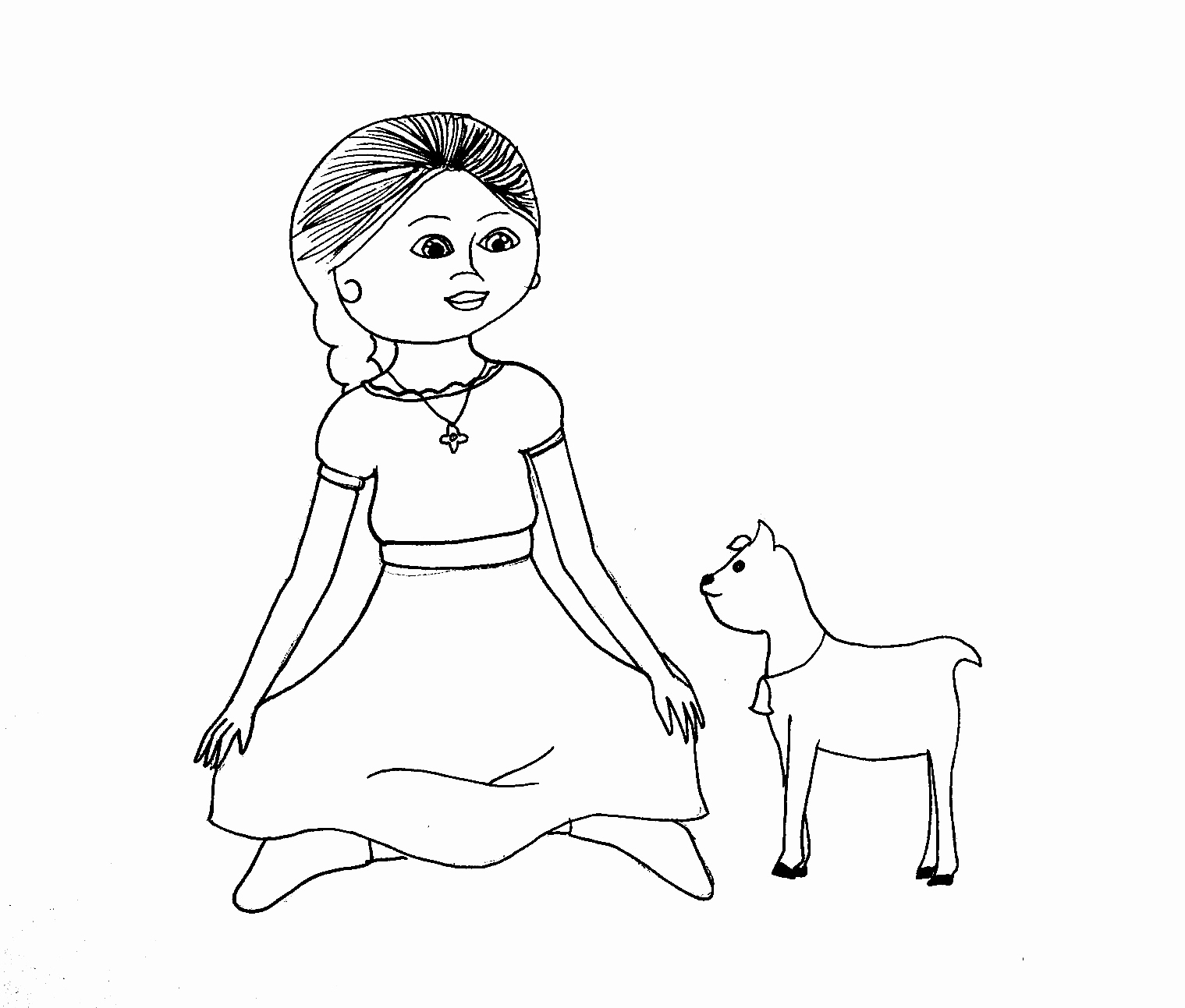 1519x1293 Collection Of Solutions American Girl Doll Coloring Pages Of Grace