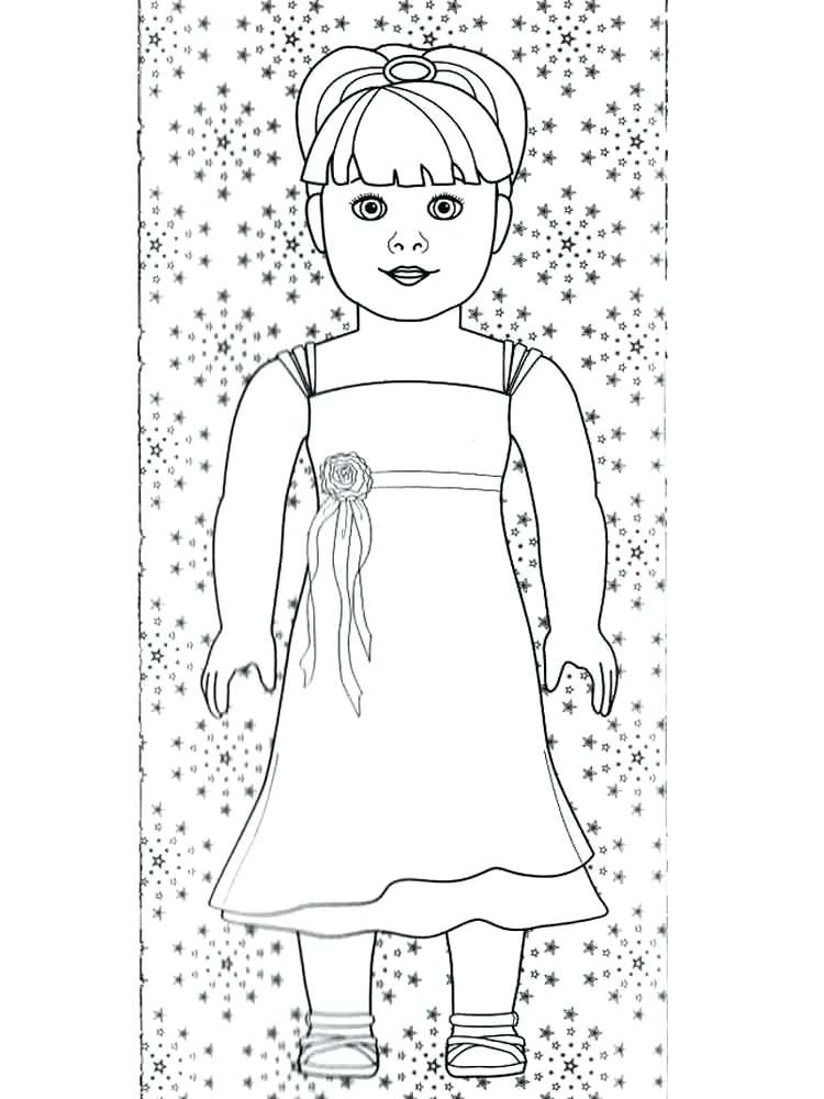 750x1000 Coloring Pages Of American Girl Dolls Girl Doll Coloring Pages